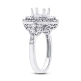 1.35ct 18k White Gold Diamond Semi-mount Ring