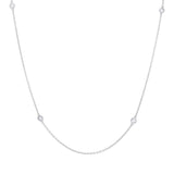 0.47ct 14k White Gold 51" Diamonds By The Yard Chain