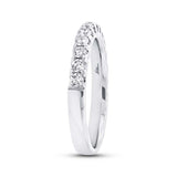 0.50ct 18k White Gold Diamond Lady's Band Size 5.25