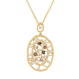 1.20ct 18k Yellow Gold Fancy Color Diamond Pendant