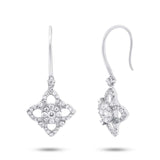 0.64ct 14k White Gold Diamond Earring