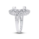 1.72ct 18k White Gold Diamond Semi-mount Ring