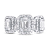 1.28ct 18k White Gold Diamond Baguette Lady's Ring