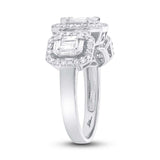 1.28ct 18k White Gold Diamond Baguette Lady's Ring