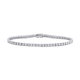 2.02ct 14k White Gold Diamond Lady's Bracelet