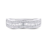 0.39ct 14k White Gold Diamond Shadow Band