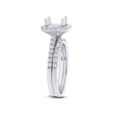 0.63ct 14k White Gold Diamond Semi-mount Ring 2-pc