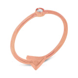0.08ct 14k Rose Gold Diamond Lady's Ring Size 5.5
