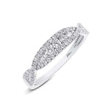 0.46ct 14k White Gold Diamond Lady's Band