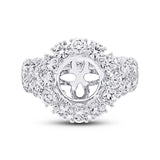 1.61ct 18k White Gold Diamond Semi-mount Ring