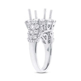 1.61ct 18k White Gold Diamond Semi-mount Ring