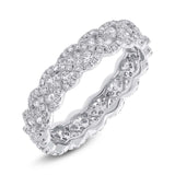 1.25ct 14k White Gold Diamond Eternity Band Size 7.75