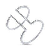 0.22ct 14k White Gold Diamond Lady's Ring Size 6