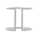 0.22ct 14k White Gold Diamond Lady's Ring Size 6