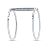 0.22ct 14k White Gold Diamond Lady's Ring Size 6