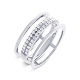 0.34ct 14k White Gold Diamond Lady's Ring Size 10
