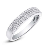 0.26ct 14k White Gold Diamond Lady's Band Size 5.5