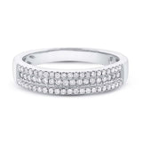 0.26ct 14k White Gold Diamond Lady's Band Size 5.5
