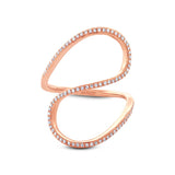 0.25ct 14k Rose Gold Diamond Lady's Ring Size 6