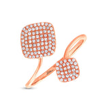 0.31ct 14k Rose Gold Diamond Lady's Ring Size 6