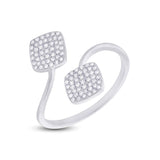 0.25ct 14k White Gold Diamond Lady's Ring Size 6