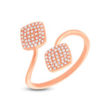 0.25ct 14k Rose Gold Diamond Lady's Ring Size 6