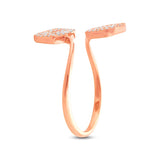 0.25ct 14k Rose Gold Diamond Lady's Ring Size 6
