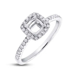 0.25ct 14k White Gold Diamond Semi-mount Ring