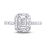0.56ct 18k White Gold Diamond Baguette Lady's Ring