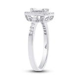 0.56ct 18k White Gold Diamond Baguette Lady's Ring