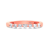 0.35ct 14k Rose Gold Diamond Lady's Band Size 4.75