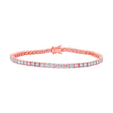 2.02ct 14k Rose Gold Diamond Lady's Bracelet