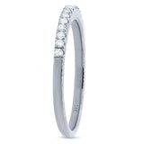 0.23ct 14k White Gold Diamond Lady's Band Size 5.5