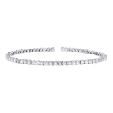 1.75ct 14k White Gold Diamond Bangle