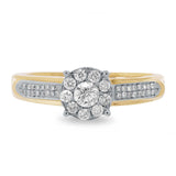 0.35ct 14k Yellow Gold Diamond Engagement Ring