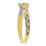 0.35ct 14k Yellow Gold Diamond Engagement Ring