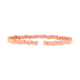 2.78ct 14k Rose Gold Diamond Baguette Bangle