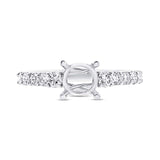 0.50ct 18k White Gold Diamond Semi-mount Ring