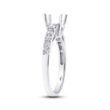 0.50ct 18k White Gold Diamond Semi-mount Ring