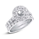1.50ct 14k White Gold Diamond Semi-mount Ring 2-pc