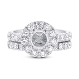 1.50ct 14k White Gold Diamond Semi-mount Ring 2-pc