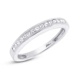 0.33ct 14k White Gold Diamond Princess Cut Lady's Band