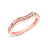 0.20ct 18k Rose Gold Diamond Lady's Band Size 5