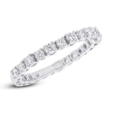 0.61ct 14k White Gold Diamond Lady's Band