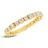 0.61ct 14k Yellow Gold Diamond Lady's Band