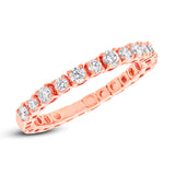 0.61ct 14k Rose Gold Diamond Lady's Band