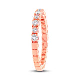 0.61ct 14k Rose Gold Diamond Lady's Band