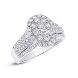 1.23ct 14k White Gold Diamond Lady's Ring