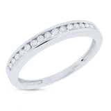 0.20ct 14k White Gold Diamond Lady's Band Size 5