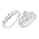 0.36ct 14k White Gold Diamond Trio Set